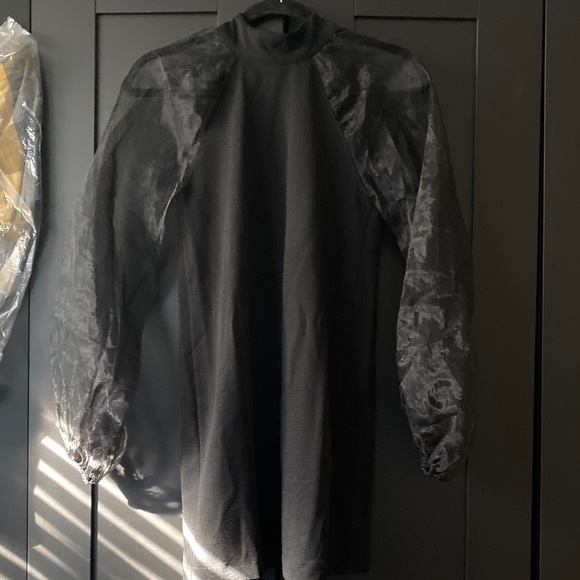 Zara puff sleeve mini dress-NWT - Picture 4 of 5